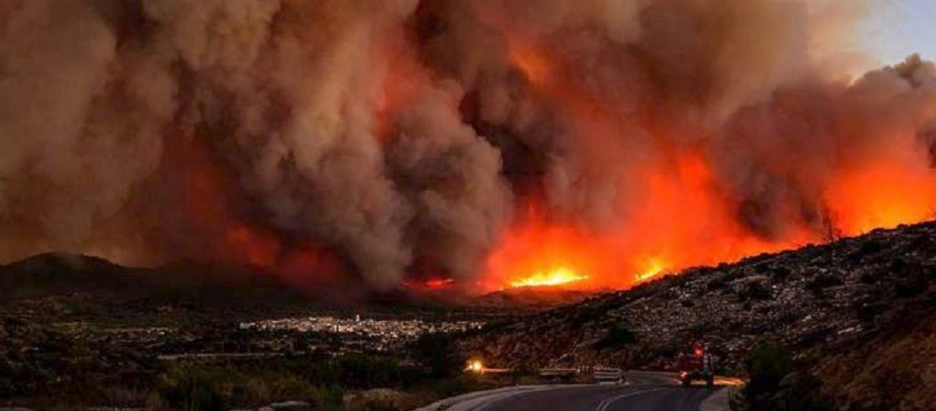 Ζάκυνθος: Έτσι φαίνεται η φωτιά από το διάστημα (φωτό)